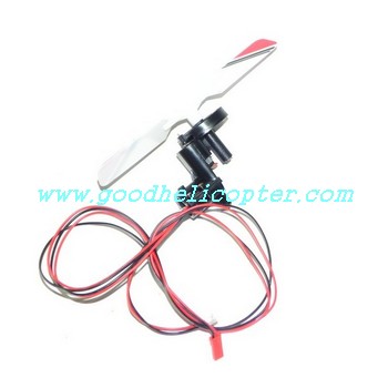 sh-8828 helicopter parts tail motor + tail motor deck + tail light + red color tail blade - Click Image to Close